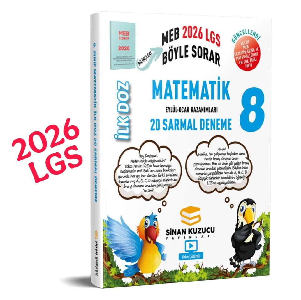 8. Sınıf | İlk Doz Sarmal Branş Denemeleri MATEMATİK ( 2026 LGS ) SİNAN KUZUCU