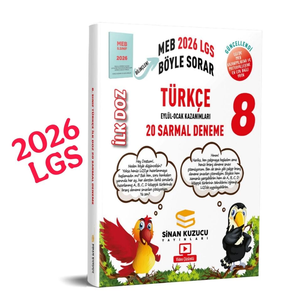 8. Sınıf | İlk Doz Sarmal Branş Denemeleri TÜRKÇE ( 2026 LGS ) SİNAN KUZUCU