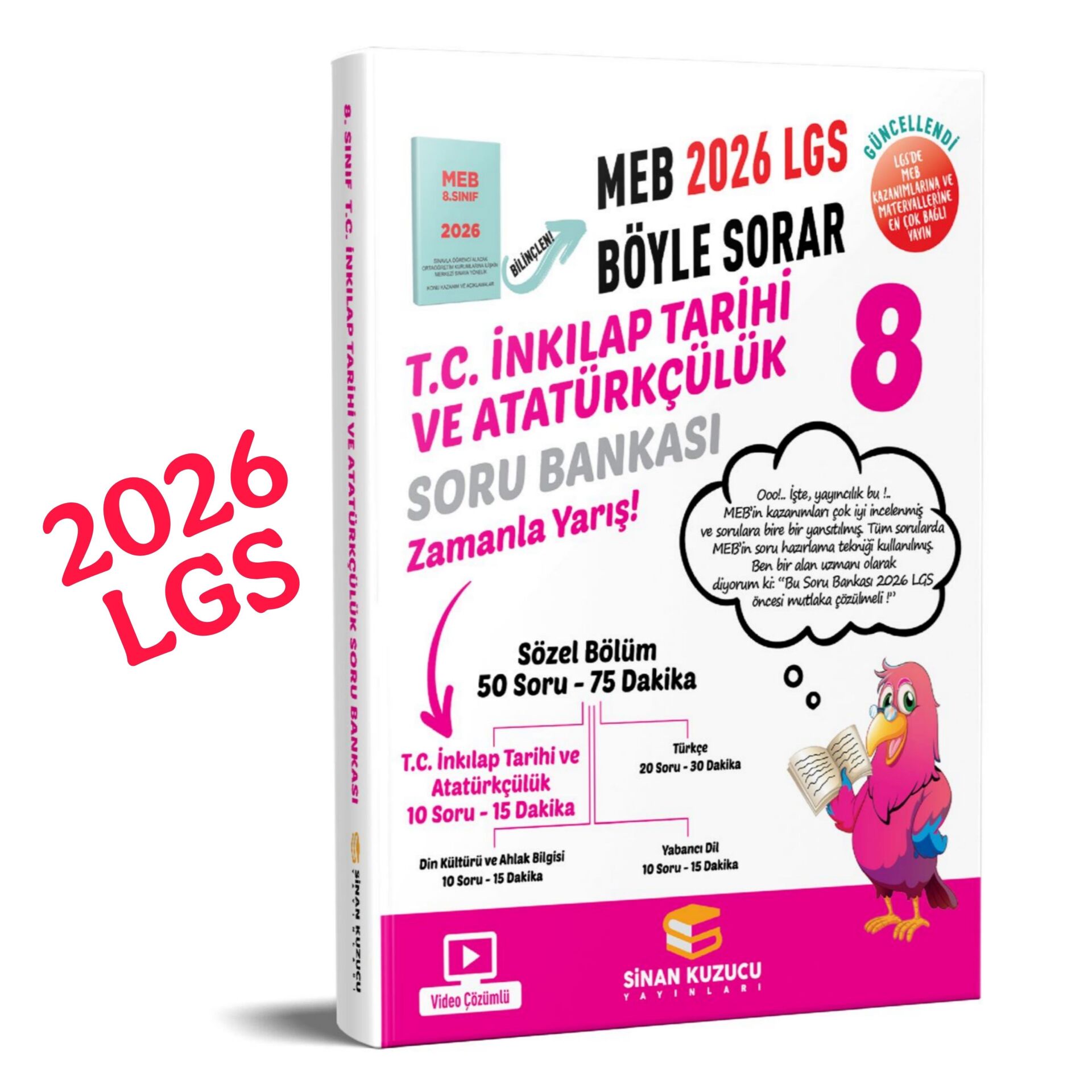 8. Sınıf 2026 Lgs Meb Böyle Sorar T.C. İNKILAP TARİHİ VE ATATÜRKÇÜLÜK Soru Bankası Video Çözümlü SİNAN KUZUCU