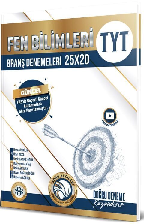 Bilgi Sarmal Yayınları TYT Fen Bilimleri 25 x 20 Branş Denemeleri