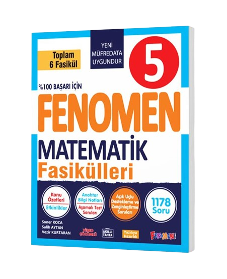 Fenomen Yayınları 5. Sınıf Matematik Fasikülleri (Toplam 6 Fasikül)