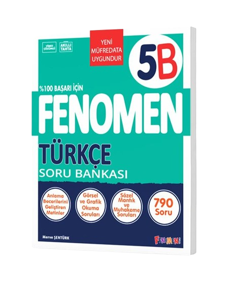 Fenomen Yayınları 5. Sınıf Türkçe Soru Bankası (B)