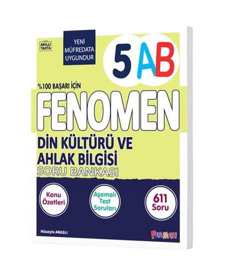 Fenomen Yayınları 5. Sınıf Din Kültürü Ve Ahlak Bilgisi Konu Özetli Soru Bankası (A-B)
