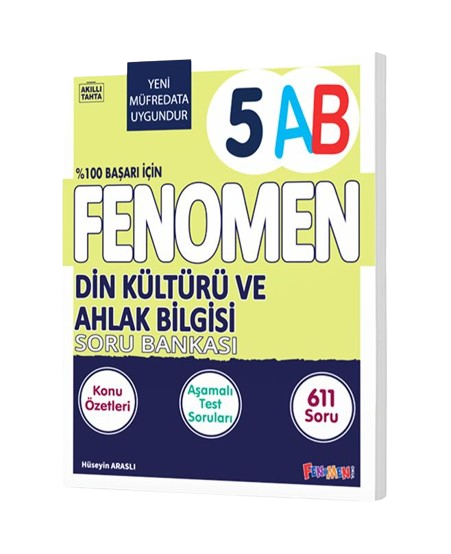 Fenomen Yayınları 5. Sınıf Din Kültürü Ve Ahlak Bilgisi Konu Özetli Soru Bankası (A-B)