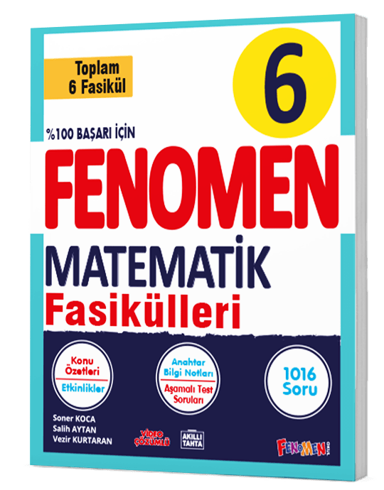 Fenomen Yayınları 6. Sınıf Matematik Fasikülleri (Toplam 6 Fasikül) - Yeni Baskı