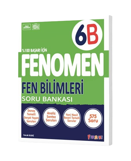 Fenomen Yayınları 6. Sınıf Fen Bilimleri Soru Bankası (B)