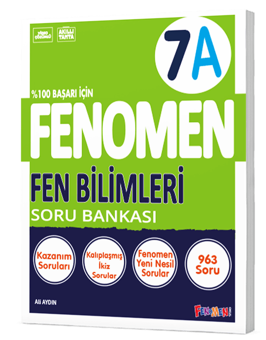 Fenomen Yayınları 7. Sınıf Fen Bilimleri Soru Bankası (A)