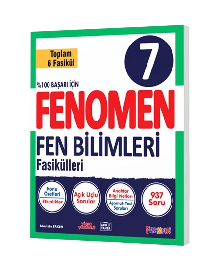 Fenomen Yayınları 7. Sınıf Fen Bilimleri Fasikülleri (Toplam 6 Fasikül)