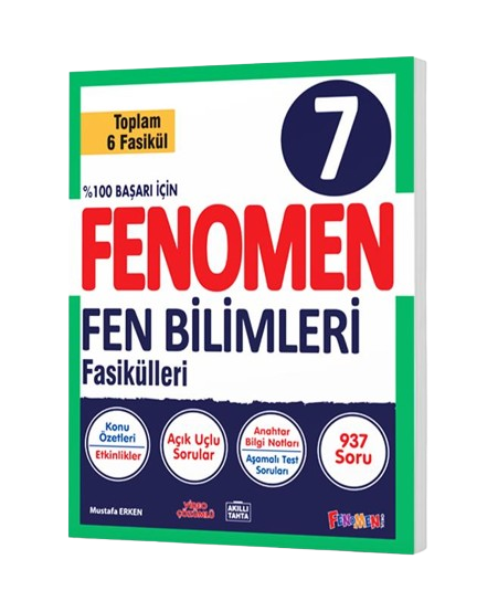 Fenomen Yayınları 7. Sınıf Fen Bilimleri Fasikülleri (Toplam 6 Fasikül)