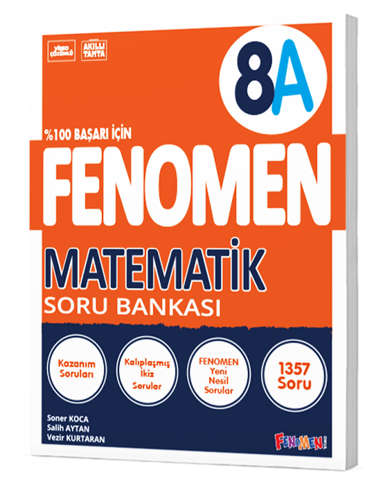 Fenomen Yayınları 8. Sınıf Matematik Soru Bankası (A)
