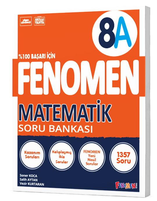 Fenomen Yayınları 8. Sınıf Matematik Soru Bankası (A)