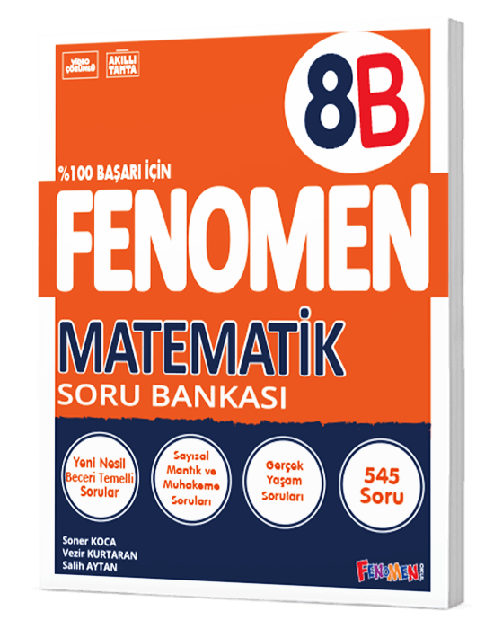 Fenomen Yayınları 8. Sınıf Matematik Soru Bankası (B)