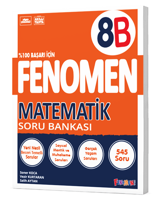 Fenomen Yayınları 8. Sınıf Matematik Soru Bankası (B)