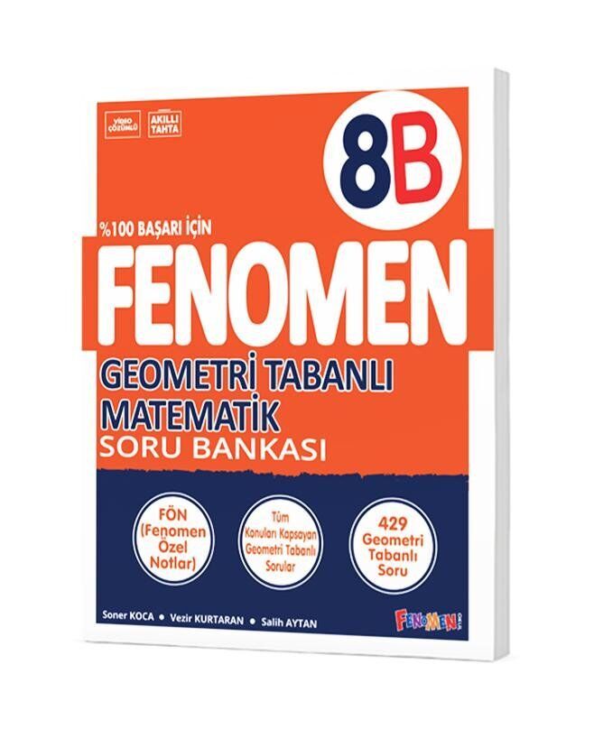 Fenomen Yayınları 8. Sınıf Geometri Tabanlı Matematik Soru Bankası (B)
