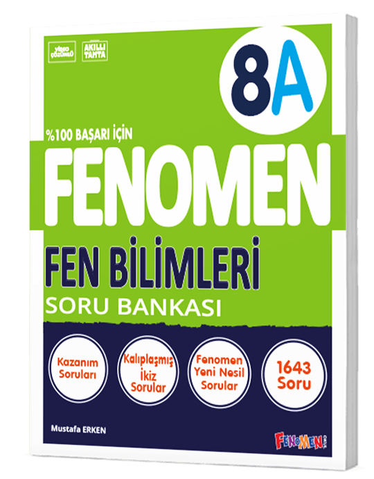 Fenomen Yayınları 8. Sınıf Fen Bilimleri Soru Bankası (A)