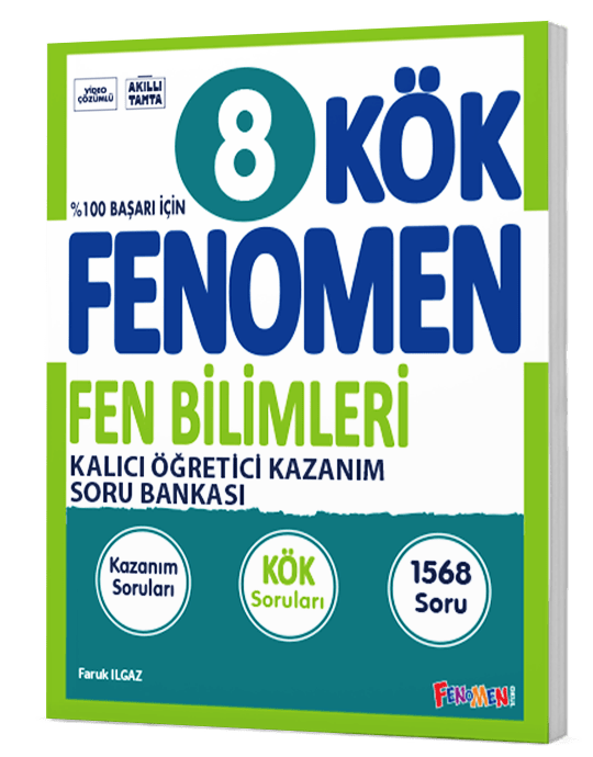 Fenomen Yayınları 8. Sınıf Kök Fen Bilimleri Soru Bankası