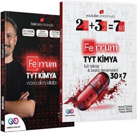 Orbital Yayınları TYT Kimya Ferrum Ders Kitabı ve Deneme Seti