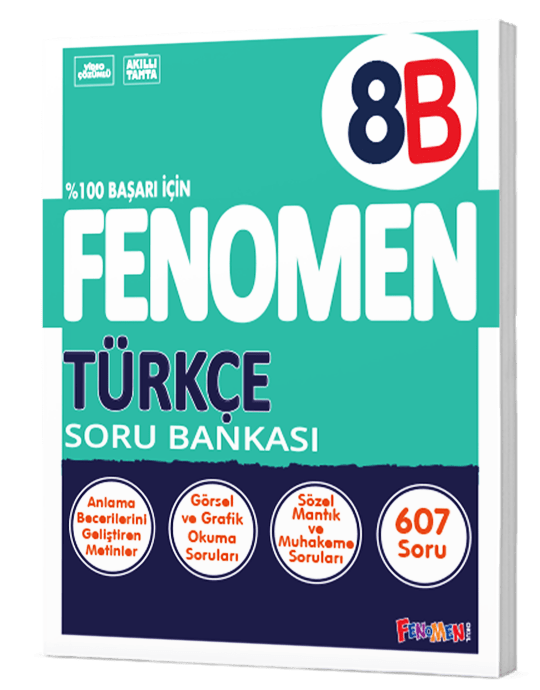 Fenomen Yayınları 8. Sınıf Türkçe Soru Bankası (B)