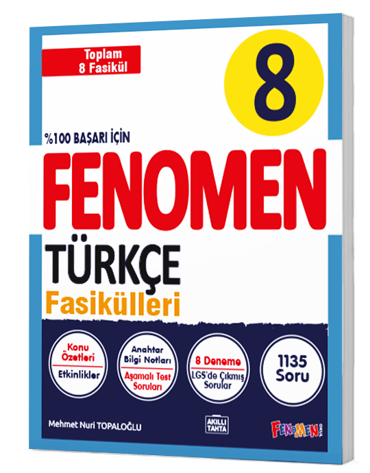 Fenomen Yayınları 8. Sınıf Türkçe Fasikülleri (Toplam 8 Fasikül)