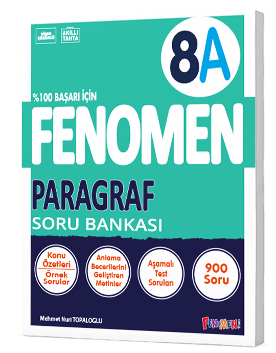Fenomen Yayınları 8. Sınıf Paragraf Soru Bankası (A)