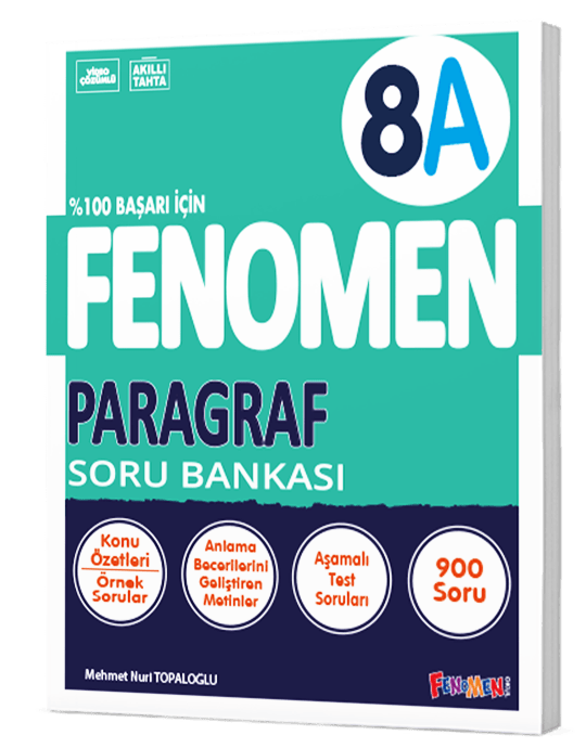 Fenomen Yayınları 8. Sınıf Paragraf Soru Bankası (A)