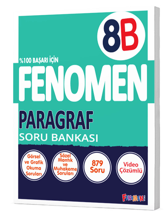 Fenomen Yayınları 8. Sınıf Paragraf Soru Bankası (B)