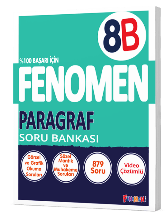 Fenomen Yayınları 8. Sınıf Paragraf Soru Bankası (B)