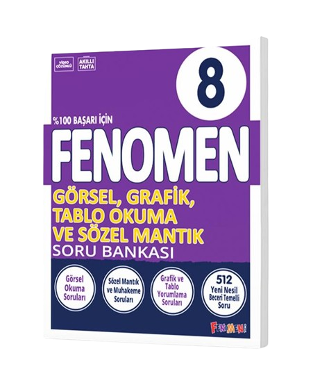 Fenomen Yayınları 8. Sınıf Görsel Ve Grafik Okuma Soru Bankası