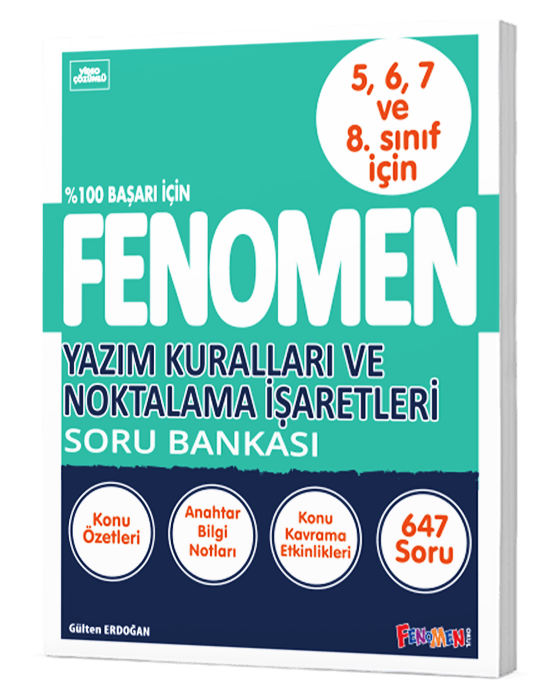 Fenomen Yayınları Yazım Kuralları Ve Noktalama İşaretleri Soru Bankası