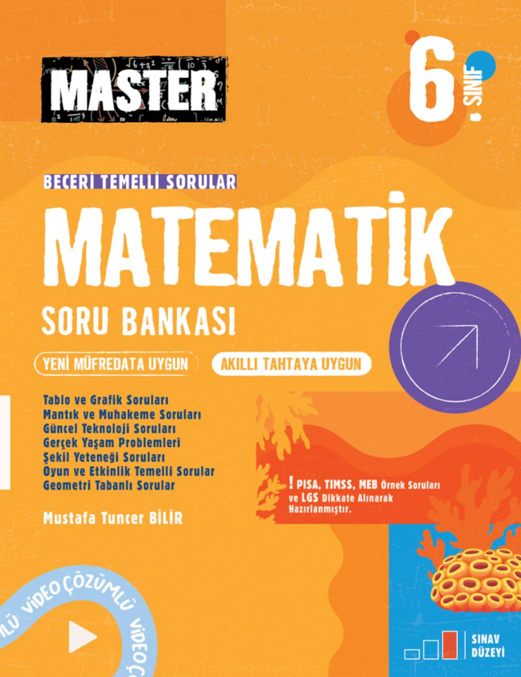 OKYANUS YAYINLARI 6. SINIF MASTER MATEMATİK SORU BANKASI
