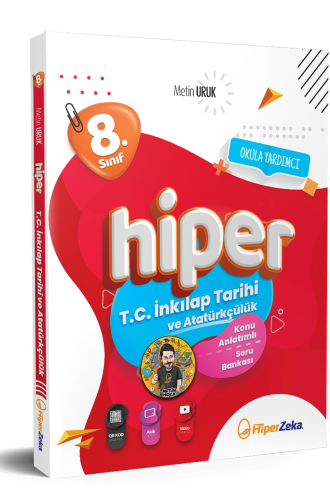 Hiperzeka Yayınları 8. Sınıf Hiper T.C. İnkılap Tarihi Ve Atatürkçülük Konu Anlatımlı & Soru Bankası