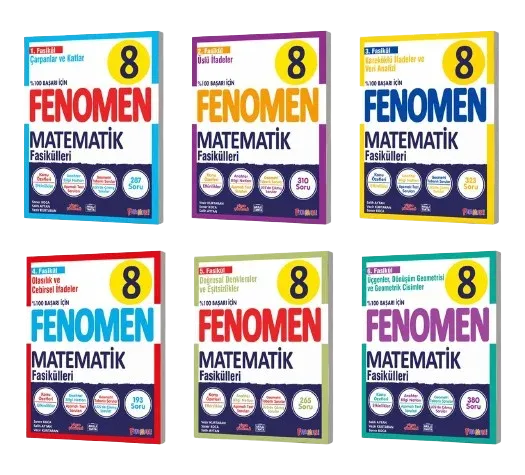 FENOMEN 8 MATEMATİK FASİKÜL SETİ (1-2-3-4-5-6. SAYILAR)