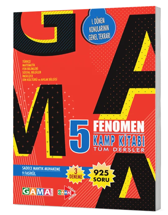 FENOMEN 5. SINIF KAMP KİTABI 1.DÖNEM TÜM DERSLER SORU BANKASI