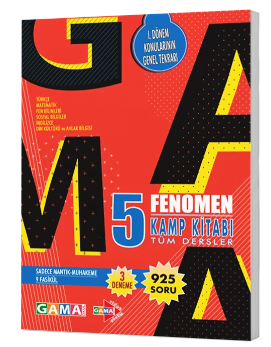 FENOMEN 5. SINIF KAMP KİTABI 1.DÖNEM TÜM DERSLER SORU BANKASI